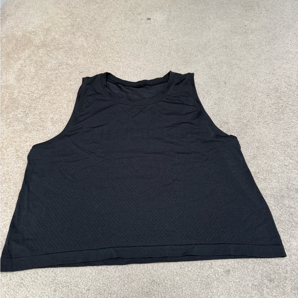 lululemon athletica Black Mesh Tank Top